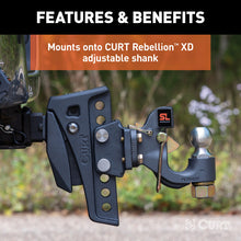Load image into Gallery viewer, Curt Rebellion XD Pintle Mount Attachment