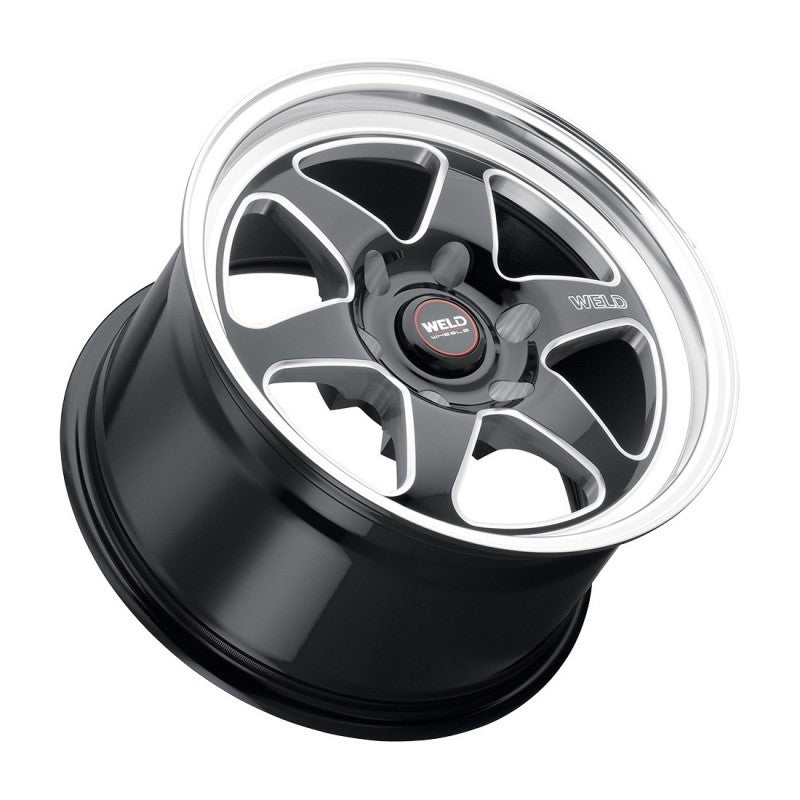 Weld S156 15x10 Ventura 6 Drag 6x139.7 ET38 BS7.00 Gloss BLK MIL DIA 106.1