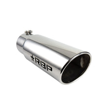 Load image into Gallery viewer, RBP RX-1 Polished Dual-Badged Exhaust Tip Inlet 5in. / Outlet 6in. / Length 18in. - Stainless Steel