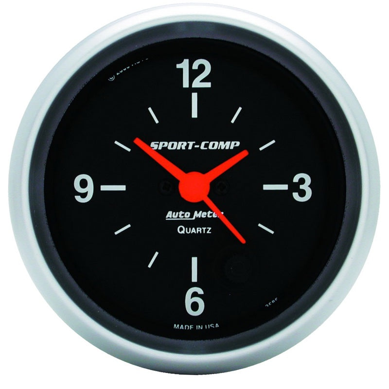 Autometer 2-5/8in 12 Hour Analog Clock Gauge