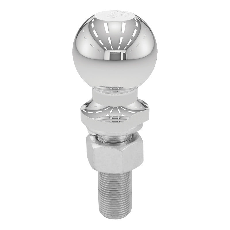 Curt 2-5/16in Trailer Ball (1in x 3in Shank 6000lbs Chrome Packaged)