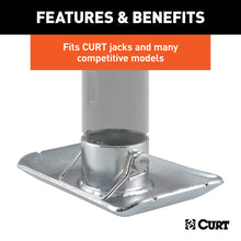 Load image into Gallery viewer, Curt Pin-On Jack Foot (Fits 2in Tube 2000lbs 1-11/16in Height Packaged)