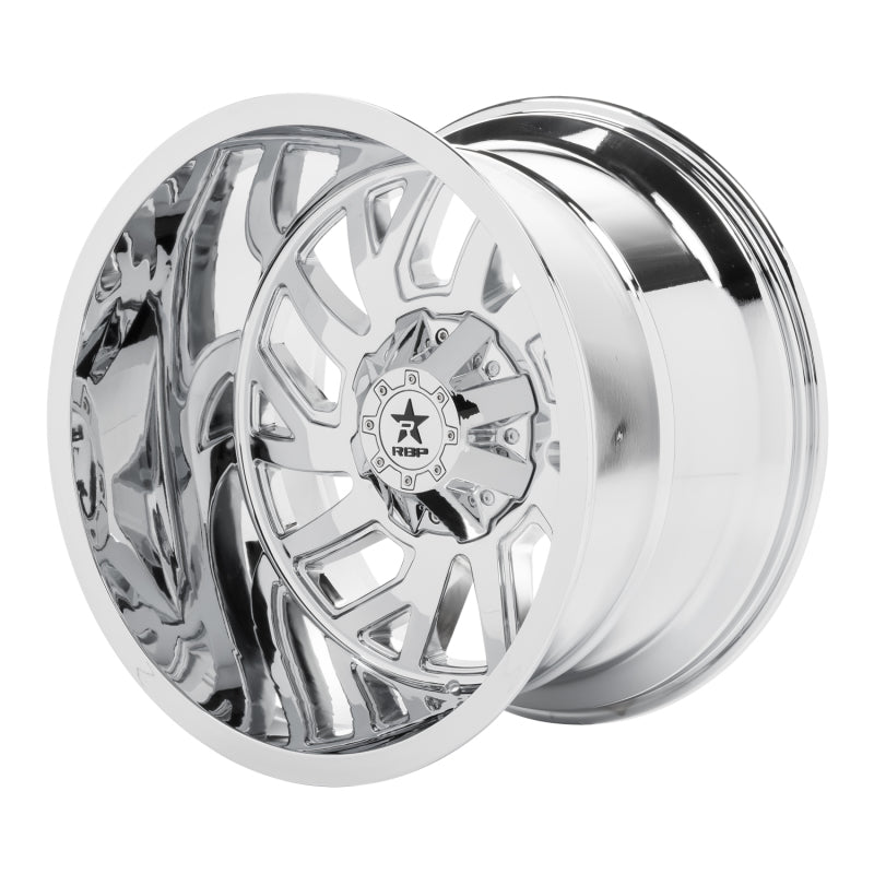 RBP 65R Glock 22x14 6x139.7 BP / 4.5 BS -76mm Offset 108mm CB (Hub Centric) Chrome Wheel
