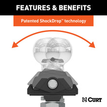 Load image into Gallery viewer, Curt RockerBall 3in Drop Cushion Hitch Trailer Ball
