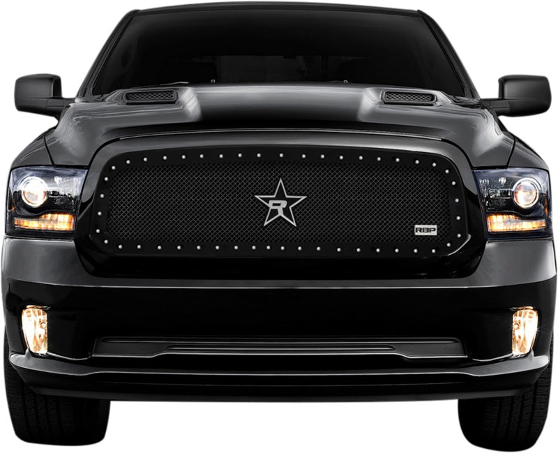 RBP RX-5 Halo Series Studded Frame 1pc. Grille 13-17 Dodge Ram 1500 - Black