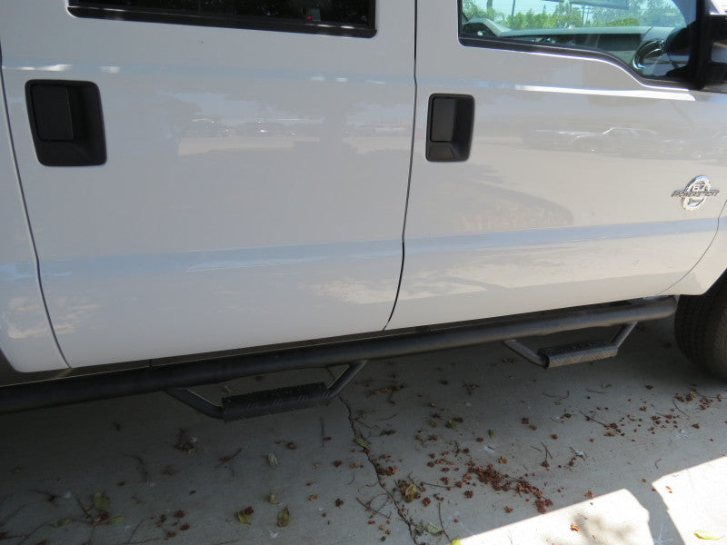 RBP RX-7 Step Bars 99-16 F250/350/450/550 Super Duty Crew Cab 6.75ft. Box - Black