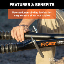 Load image into Gallery viewer, Curt Rambler Steel RV Tow Bar w/ 2in Shank (7500lbs)