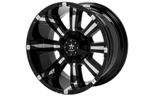 Load image into Gallery viewer, RBP 94R 22x12 8x170 BP / 4.75 BS -44mm Offset 125mm CB (Hub Centric) Black w/Chrome Inserts Wheel