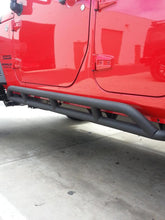 Load image into Gallery viewer, DV8 Offroad 07-18 Jeep Wrangler JK Steel Rock Guard/Sliders - Black (4 Door)