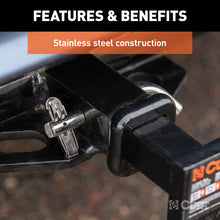 Load image into Gallery viewer, Curt 1/2in Swivel Hitch Pin (1-1/4in Receiver Stainless Packaged)