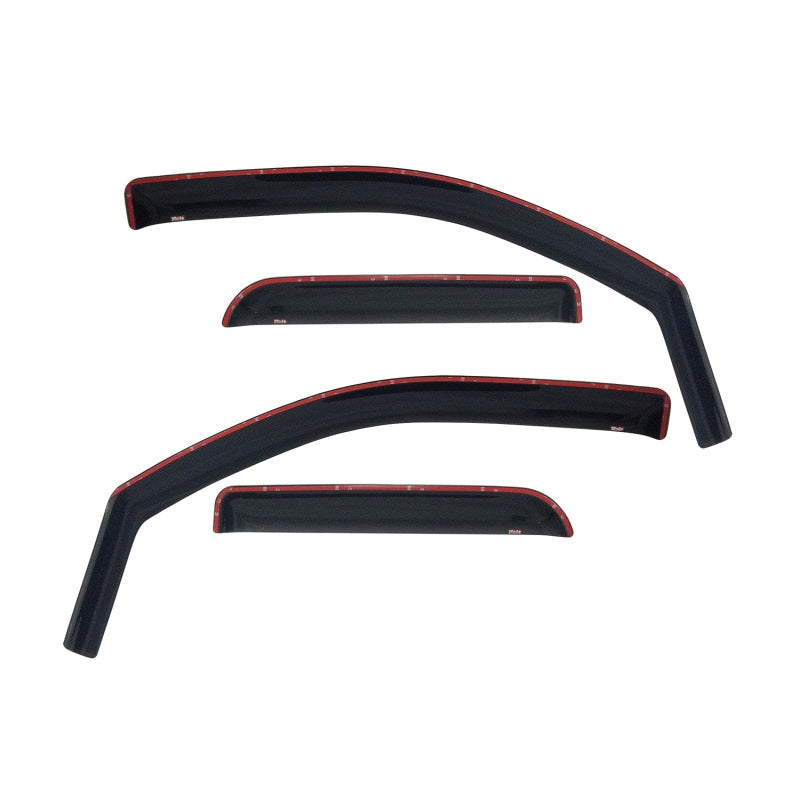 Westin 2009-2018 Dodge/Ram Quad Cab In-Channel Wind Deflector 4pc - Smoke