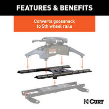 Load image into Gallery viewer, Curt X5 Gooseneck-To-5th-Wheel Adapter Plate w/Square Shank