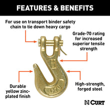 Load image into Gallery viewer, Curt 1/4in Clevis Grab Hook (3150lbs)