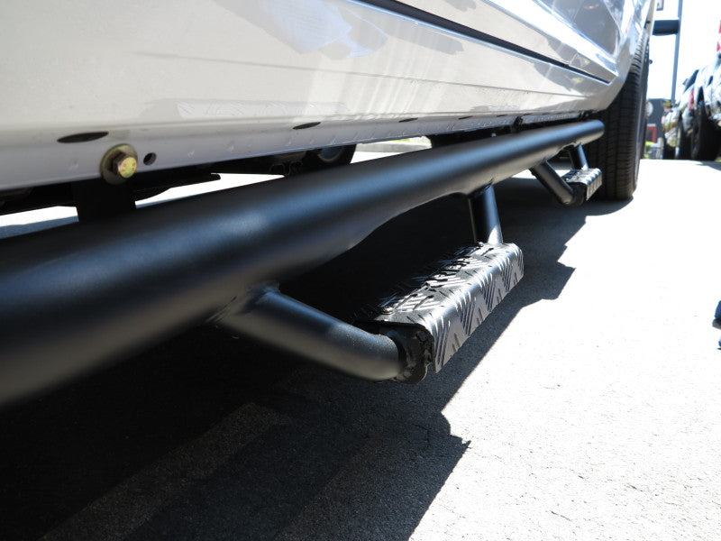 RBP RX-7 Step Bars 09-17 Ram 1500/2500/3500/4500/5500 Crew Cab 6.4ft. Bed (Mid Box) - Black