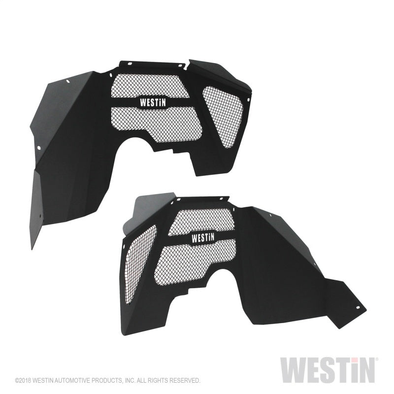 Westin 07-18 Jeep Wrangler JK Inner Fenders - Front - Textured Black