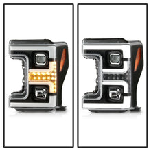 Load image into Gallery viewer, Spyder Ford F-250/F-350/F450 Super Duty 17-18 Projector Headlights Black PRO-YD-FS17-SBSEQ-BK