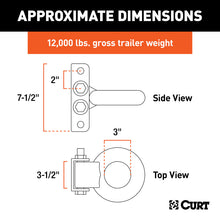 Load image into Gallery viewer, Curt Lunette Eye &amp; Channel (12000lbs 3in Eye 7-1/2in Channel Height Packaged)