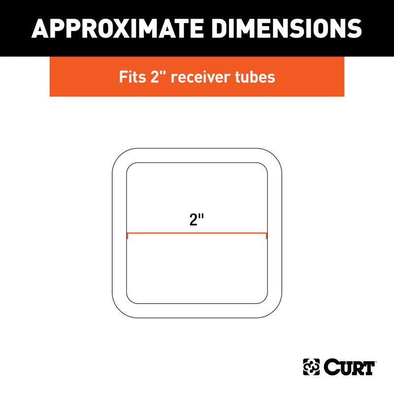 Curt Raw Steel Receiver Tube Reinforcement Collar (Fits 2in Receiver)