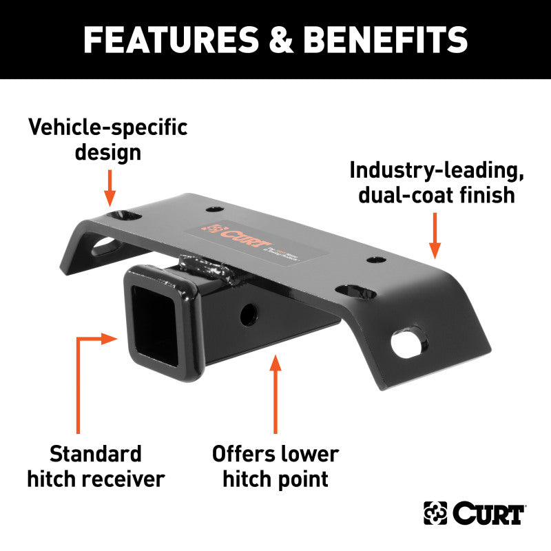 Curt Bumper Hitch for Westin or DMI Bumpers (2in Receiver)