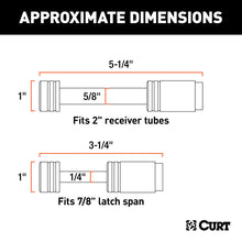 Load image into Gallery viewer, Curt Hitch &amp; Coupler Lock Set (2in Receiver 7/8in Latch)