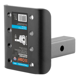 Curt Adjustable Pintle Mount (2in Shank 17000lbs 7-1/4in High 6in Long)