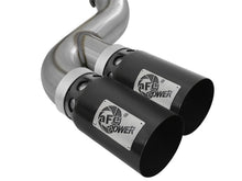 Load image into Gallery viewer, aFe Rebel XD 4in SS DPF-Back Exhaust 17-18 Ford Diesel Trucks V8-6.7L (td) w/ Dual Black Tips