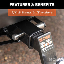 Load image into Gallery viewer, Curt 5/8in Hitch Lock (2in or 2-1/2in Receiver Barbell Stainless)