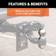 Load image into Gallery viewer, Curt Replacement 2in Pintle Ball (10000lbs 1-1/4in Shank)
