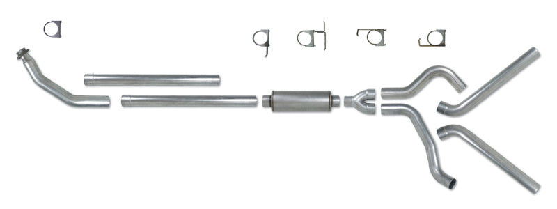 Diamond Eye KIT 4in Turbo Back DUAL SS: 94-02 DODGE CUMMINS 5.9L