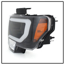 Load image into Gallery viewer, Spyder Ford F150 13-14 Projector Factory Xenon Model- Light Bar DRL Blk PRO-YD-FF15013-LBDRL-HID-BK