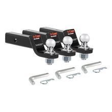 Load image into Gallery viewer, Curt Loaded Ball Mounts w/1-7/8in Balls (2in Shank 3500lbs 2in Drop 3-Pack)