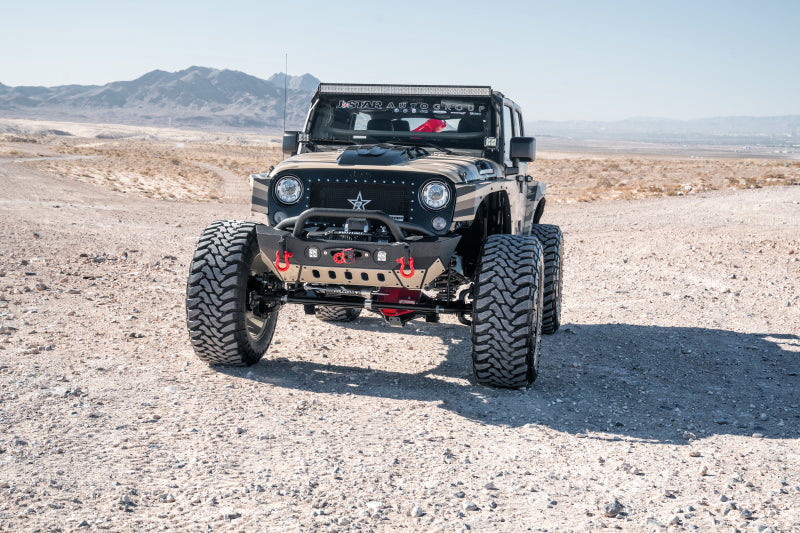 RBP NDX Series All Black Grille 07-17 Jeep Wrangler