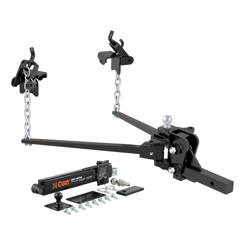 Curt Short Trunnion Bar Weight Distribution Hitch Kit (8000-10000lbs 28-3/8in Bars)