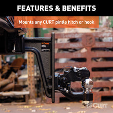 Load image into Gallery viewer, Curt Adjustable Pintle Mount (2-1/2in Shank 20000lbs 12-1/2in High 10-3/4in Long)