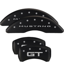 Load image into Gallery viewer, MGP Rear set 2 Caliper Covers Engraved Rear 2015/50 Black finish silver ch