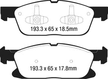 Load image into Gallery viewer, EBC 15+ Ford Edge 2.0 Turbo FWD Yellowstuff Front Brake Pads