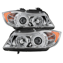 Load image into Gallery viewer, Spyder BMW E90 3-Series 06-08 Projector LED Halo Amber Reflector Rplc Bulb Chrm PRO-YD-BMWE9005-AM-C