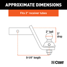 Load image into Gallery viewer, Curt RockerBall 5in Drop Cushion Hitch Trailer Ball