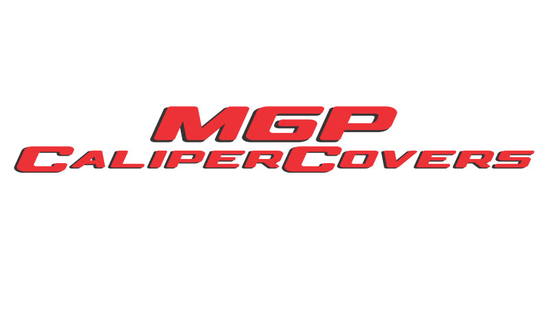 MGP Rear set 2 Caliper Covers Engraved Rear Boss Red finish silver ch