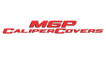 Load image into Gallery viewer, MGP 4 Caliper Covers Engraved F&amp;R 11-18 Jeep Grand Cherokee Black Finish Silver Mopar Logo