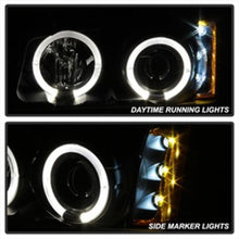 Load image into Gallery viewer, Spyder Chevy Silverado 1500 03-06 Projector LED Halo LED Amber Reflector Blk PRO-YD-CS03-AM-BK