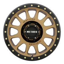 Load image into Gallery viewer, Method MR305 NV 20x10 -18mm Offset 8x170 130.81mm CB Bronze Wheel