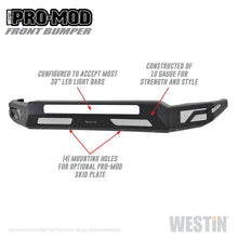 Load image into Gallery viewer, Westin 2011-2016 Ford F-250/350/450/550 Super Duty Pro-Mod Front Bumper - Textured Black