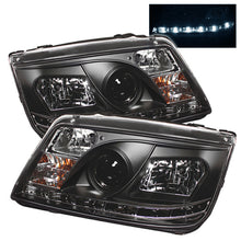 Load image into Gallery viewer, Spyder Volkswagen Jetta 99-05 Projector Headlights DRL Blk PRO-YD-VJ99-DRL-BK