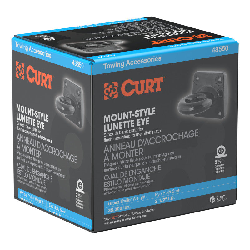 Curt Pintle Mount Lunette Eye (35000lbs 2-1/2in I.D.)