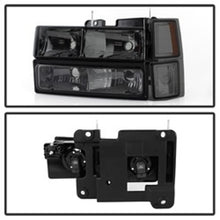 Load image into Gallery viewer, xTune Chevy Suburban 94-98 Headlights w/ Corner &amp; Parking Lights 8pcs Smoked HD-JH-CCK88-AM-SM-SET