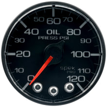 Load image into Gallery viewer, Autometer Spek-Pro 52.4mm 0-120 PSI Digital Stepper Motor Oil Pressure Gauge