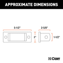 Load image into Gallery viewer, Curt Adjustable Tow Bar Bumper Brackets (1/2in Pin Holes)