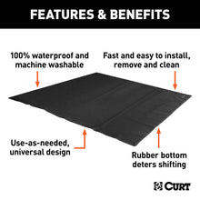 Load image into Gallery viewer, Curt Seat Defender 60in x 60in Removable Waterproof Black Cargo Blanket Protector