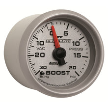 Load image into Gallery viewer, Autometer Ultra-Lite II 52mm 30 in Hg/20 psi Mechanical Boost/Vacuum Gauge